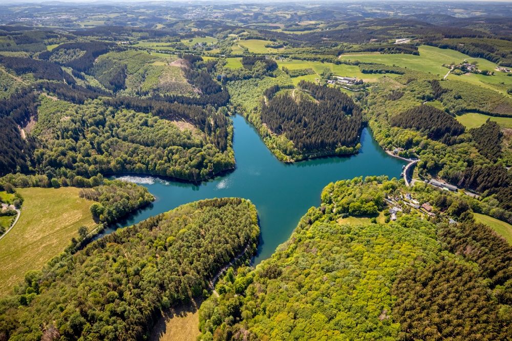 Luftbild Meinerzhagen - Stausee Fürwiggetalsperre bei Meinerzhagen im Bundesland Nordrhein-Westfalen, Deutschland
