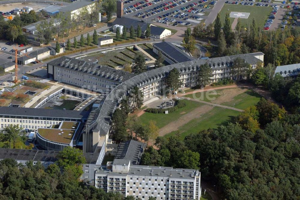 Luftaufnahme Halle - Städtisches Krankenhaus Martha-Maria, Halle-Dölau