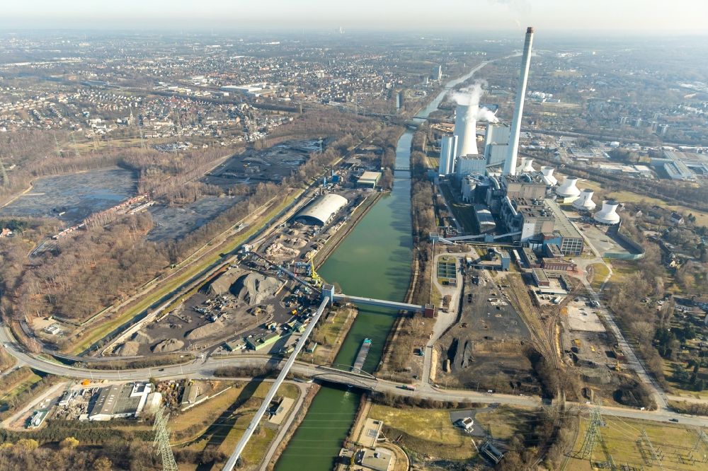 Luftaufnahme Herne - Steag Heizkraftwerk Gruppenkraftwerk in Herne im Bundesland Nordrhein-Westfalen
