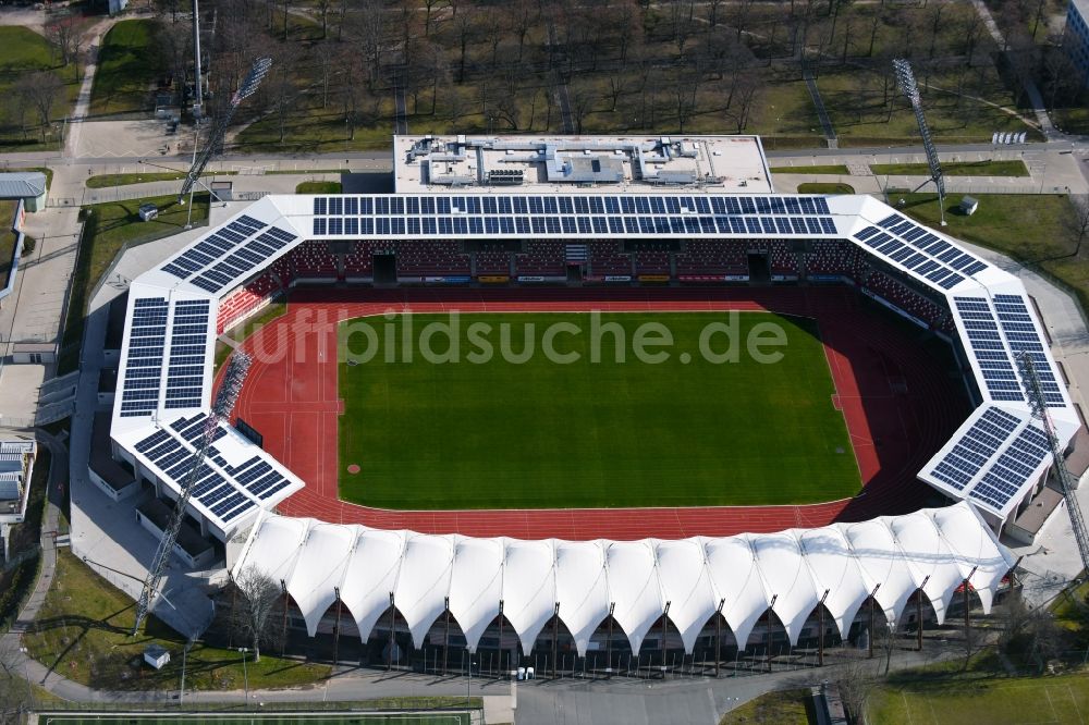 Luftaufnahme Erfurt - Steigerwaldstadion in Erfurt im Bundesland Thüringen