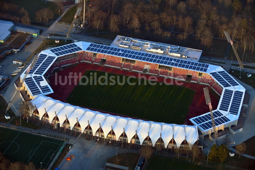 Luftaufnahme Erfurt - Steigerwaldstadion in Erfurt im Bundesland Thüringen