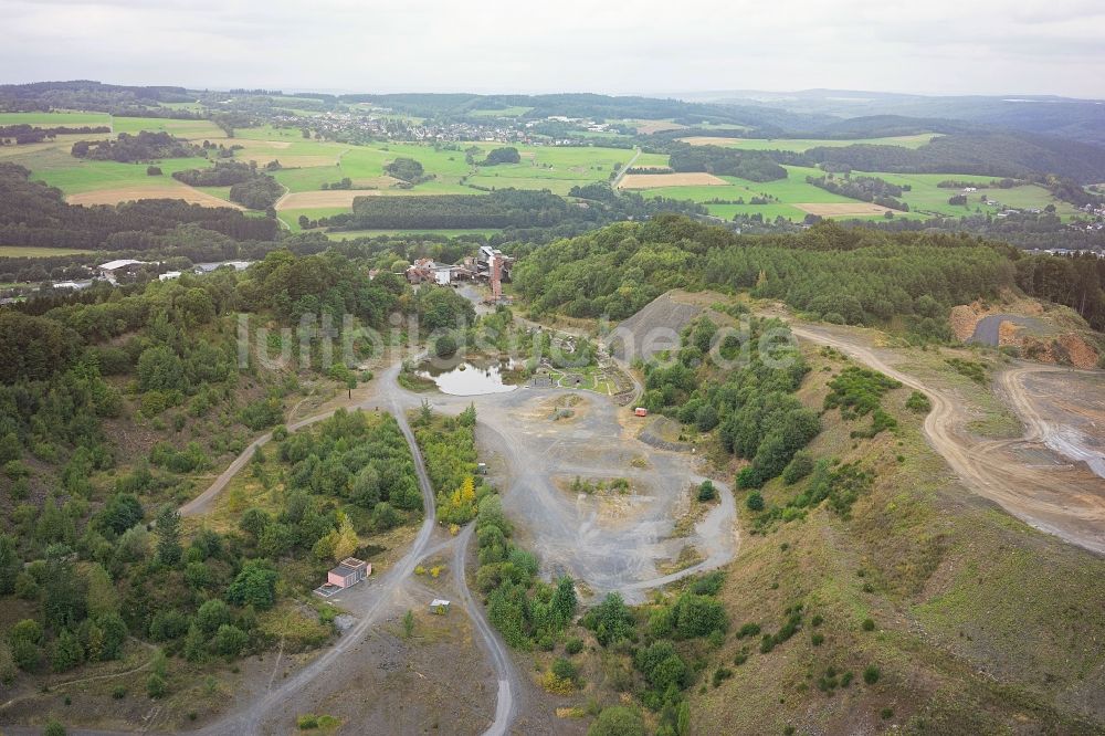 Enspel von oben - Steinbruch Gebirge in Enspel im Bundesland Rheinland-Pfalz