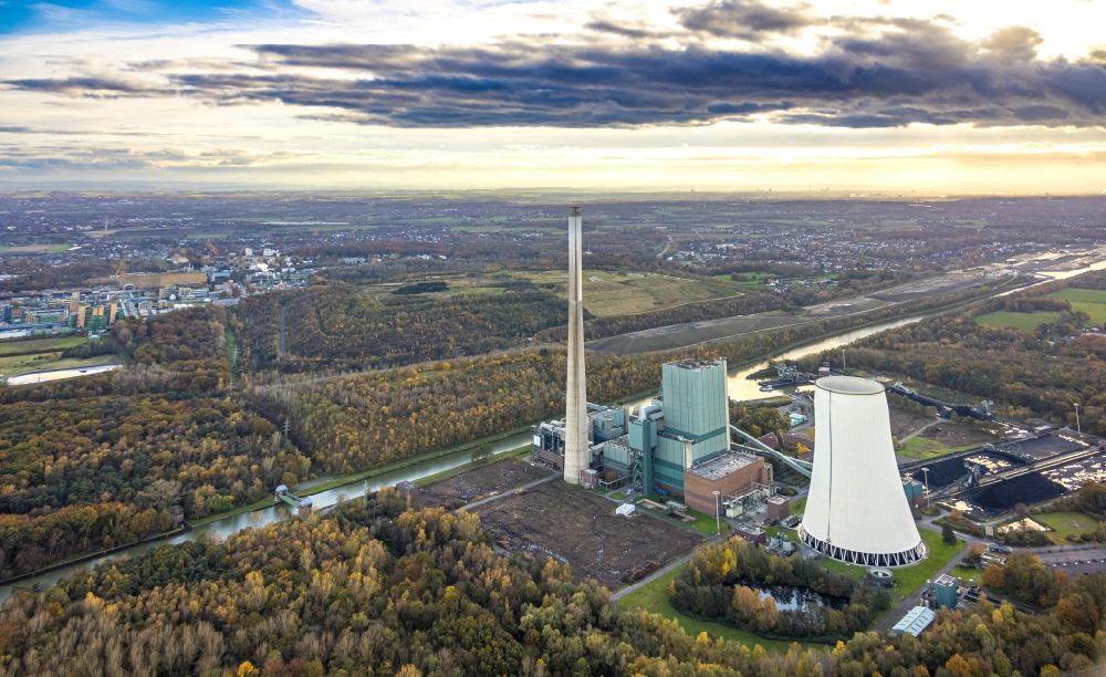 Luftbild Bergkamen - Steinkohlekraftwerk in Bergkamen im Bundesland Nordrhein-Westfalen, Deutschland