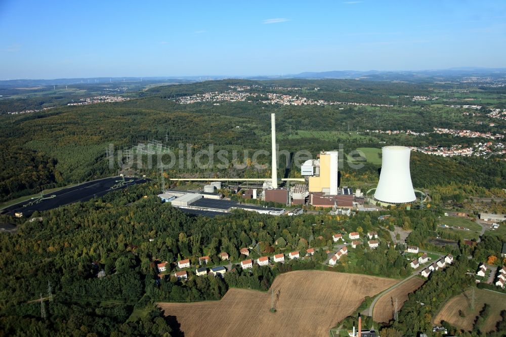Luftaufnahme Bexbach - Steinkohlekraftwerk Bexbach im Saarland