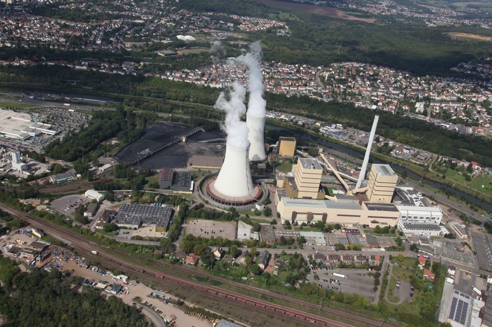 Luftbild Völklingen - Steinkohlekraftwerk Fenne bei Völklingen im Saarland