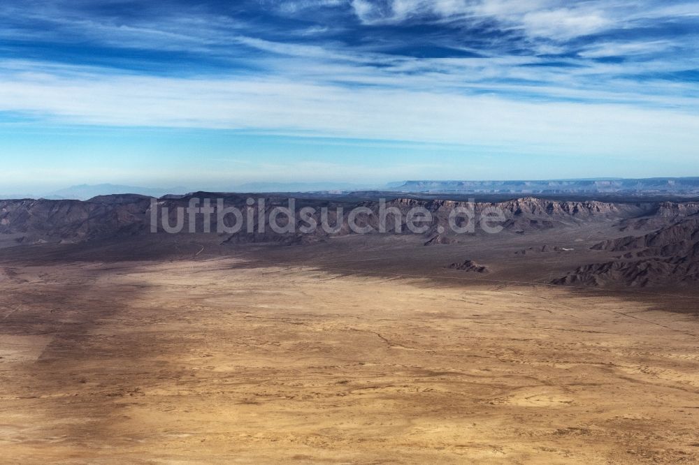 Luftaufnahme Hackberry - Steppen - Landschaft in Hackberry in Arizona, USA