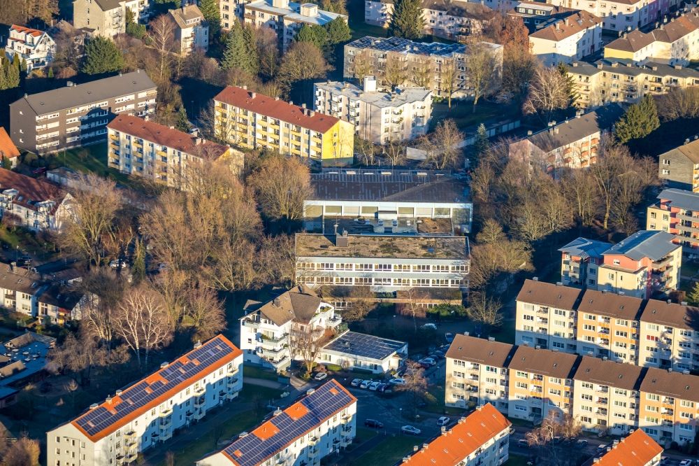Schwelm von oben - Stillgelegtes Gustav-Heinemann-Schule in Schwelm im Bundesland Nordrhein-Westfalen, Deutschland