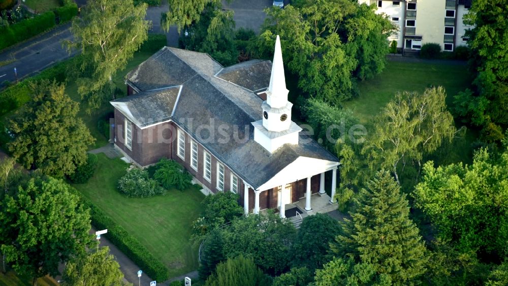 Luftaufnahme Bonn - Stimson Memorial Chapel in Bonn Plittersdorf im Bundesland Nordrhein-Westfalen, Deutschland