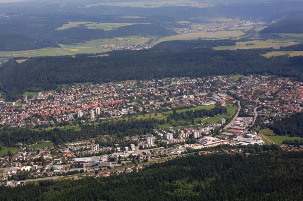 Tuttlingen von oben - Östlicher Stadtteil von Tuttlingen im Bundesland Baden-Württemberg