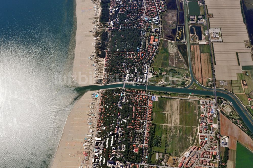 Luftbild Lido degli Estensi - Strand von Lido degli Estensi in der Provinz Ferrara in Italien