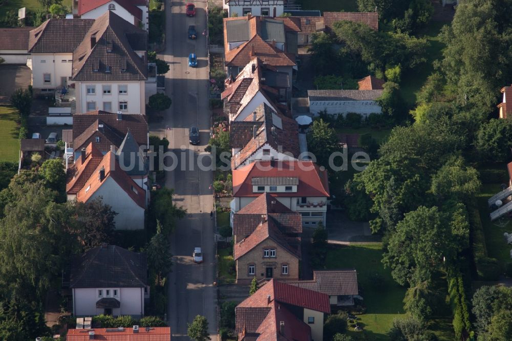 Luftbild Kandel - Straßenführung der Bismarkstr. in Kandel im Bundesland Rheinland-Pfalz, Deutschland