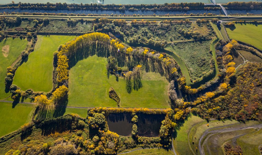 Bockum-Hövel von oben - Strukturen auf landwirtschaftlichen Feldern in Bockum-Hövel im Bundesland Nordrhein-Westfalen, Deutschland