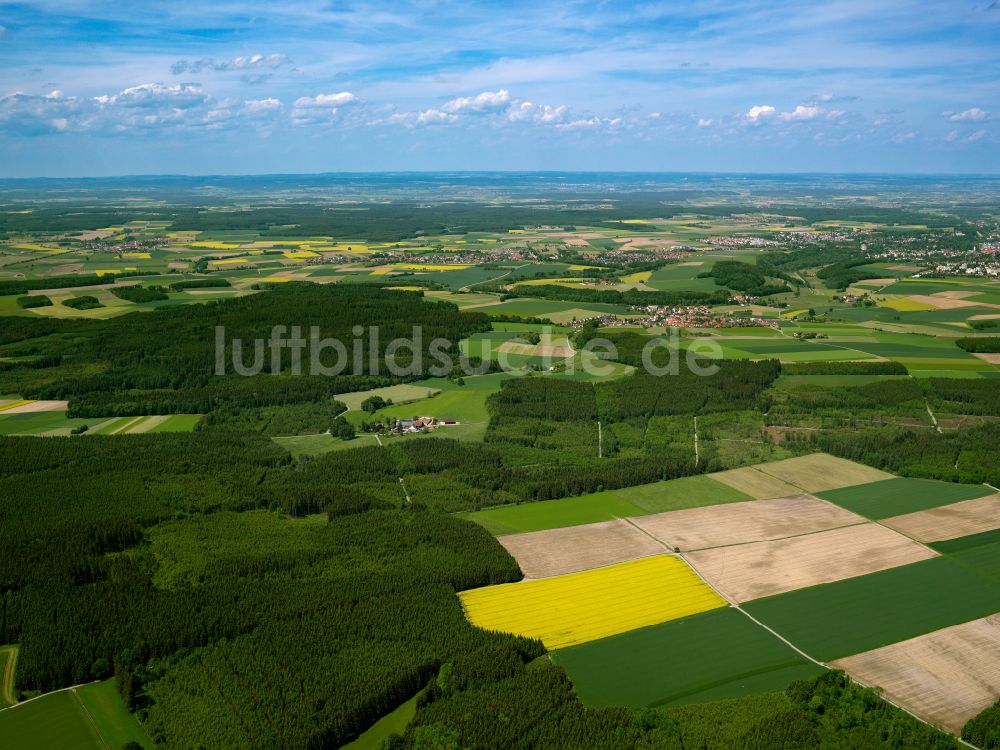 Ingoldingen von oben - Strukturen auf landwirtschaftlichen Feldern in Ingoldingen im Bundesland Baden-Württemberg, Deutschland