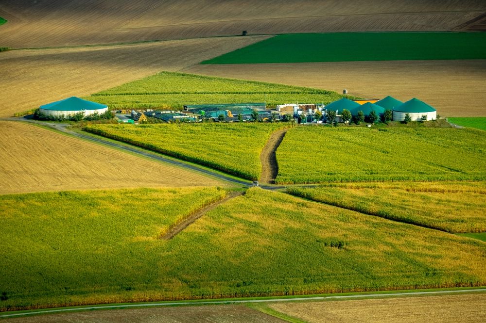 Luftbild Balve - Strukturen auf landwirtschaftlichen Feldern im Ortsteil Volkringhausen in Balve im Bundesland Nordrhein-Westfalen, Deutschland