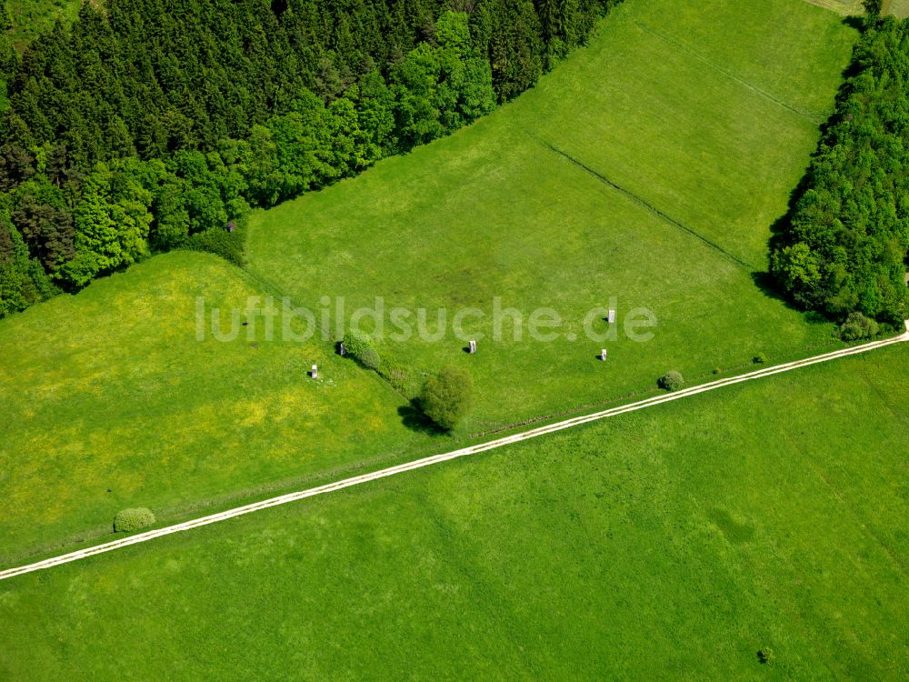 Luftbild Otterswang - Strukturen auf landwirtschaftlichen Feldern in Otterswang im Bundesland Baden-Württemberg, Deutschland