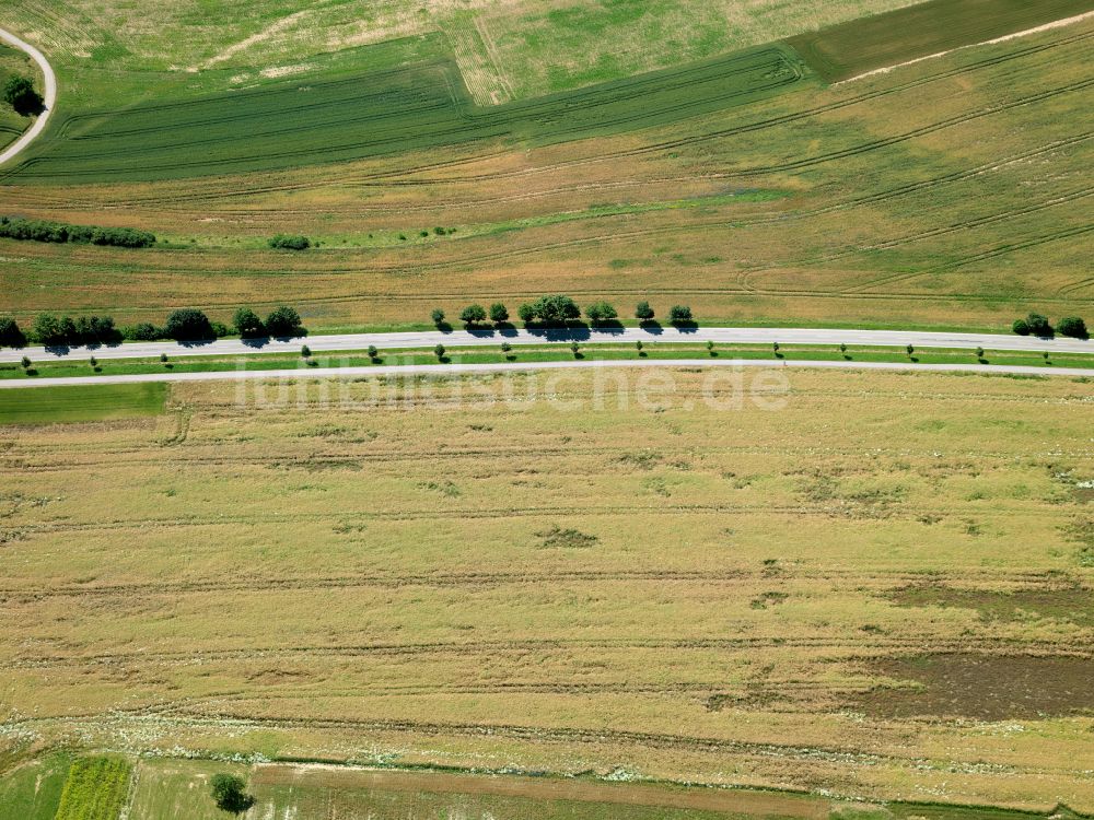 Luftaufnahme Starzach - Strukturen auf landwirtschaftlichen Feldern in Starzach im Bundesland Baden-Württemberg, Deutschland