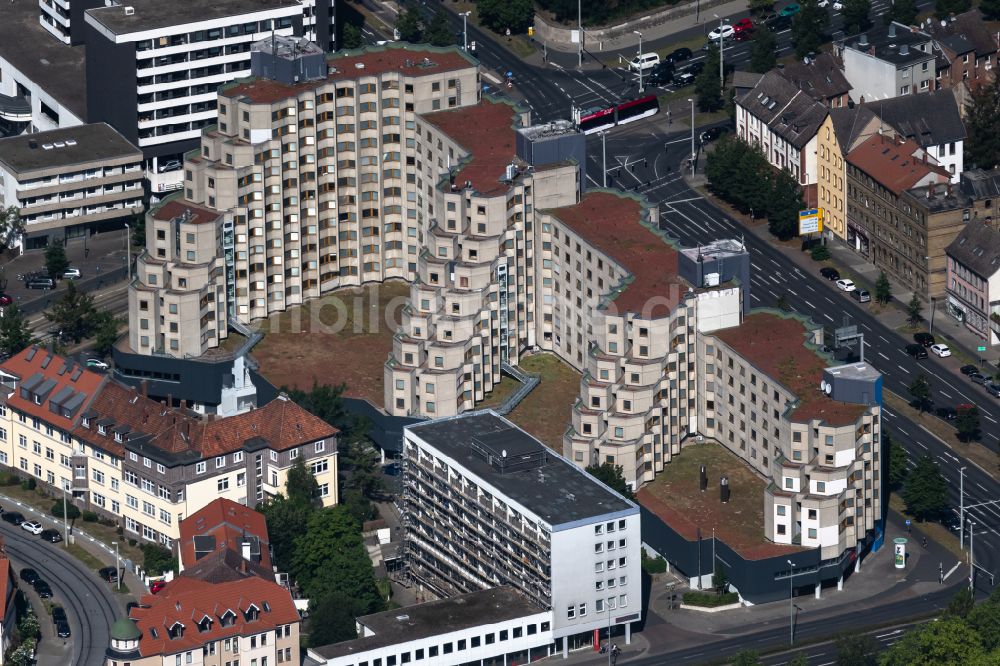 Braunschweig aus der Vogelperspektive: Studenten- Wohnheim - Gebäude Affenfelsen in Braunschweig im Bundesland Niedersachsen, Deutschland