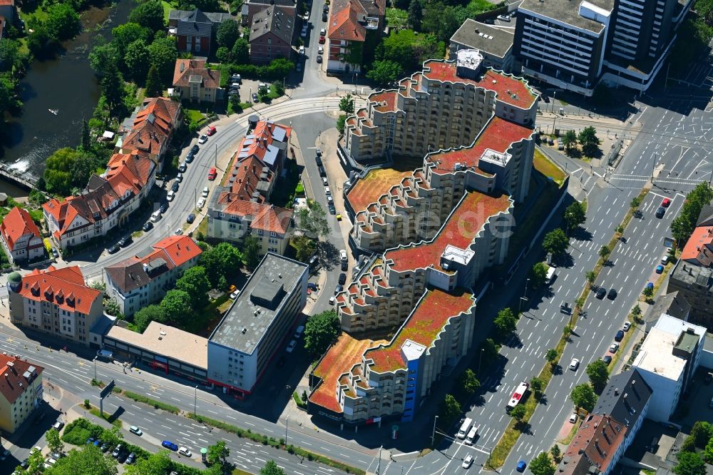 Luftbild Braunschweig - Studenten- Wohnheim - Gebäude Affenfelsen in Braunschweig im Bundesland Niedersachsen, Deutschland