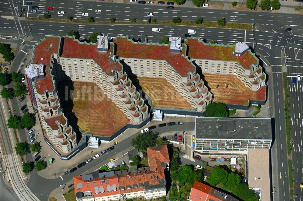 Braunschweig aus der Vogelperspektive: Studenten- Wohnheim - Gebäude Affenfelsen in Braunschweig im Bundesland Niedersachsen, Deutschland