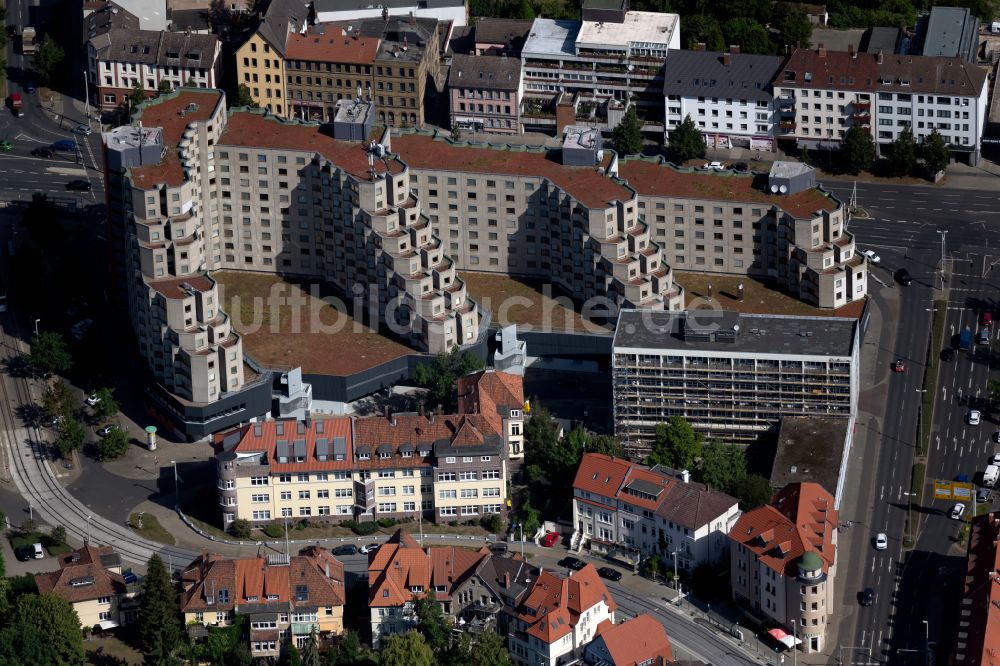 Luftaufnahme Braunschweig - Studenten- Wohnheim - Gebäude Affenfelsen in Braunschweig im Bundesland Niedersachsen, Deutschland
