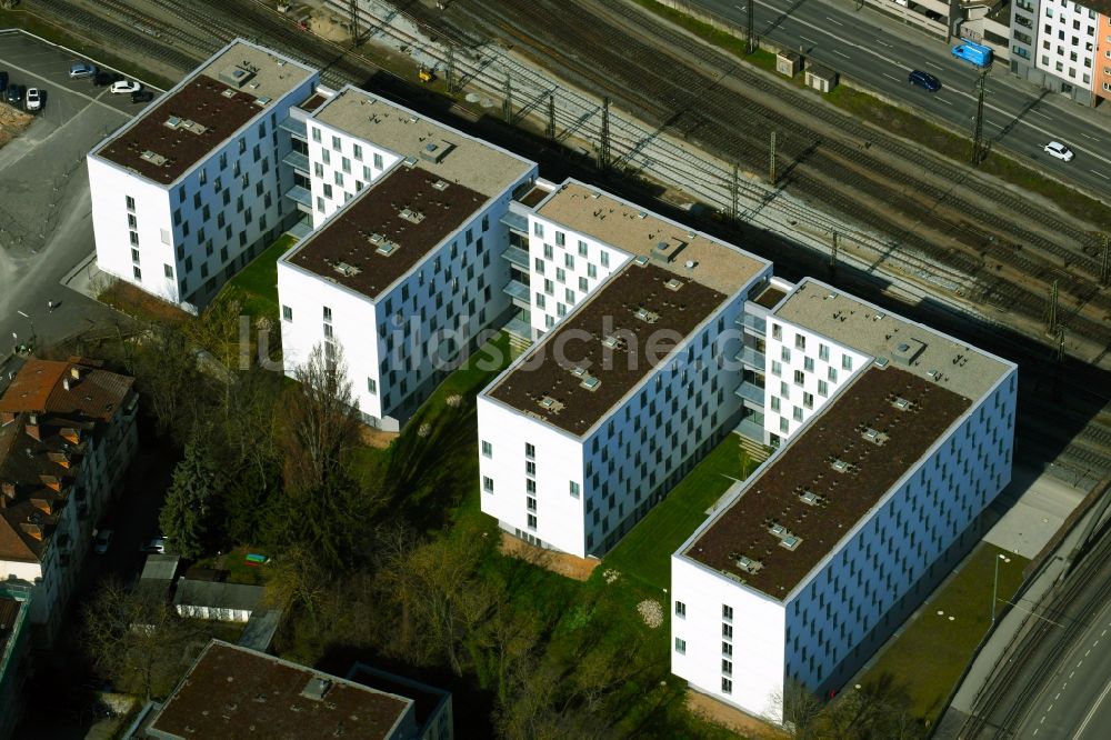 Würzburg von oben - Studenten- Wohnheim - Gebäude 522 Apartunities in Würzburg im Bundesland Bayern, Deutschland