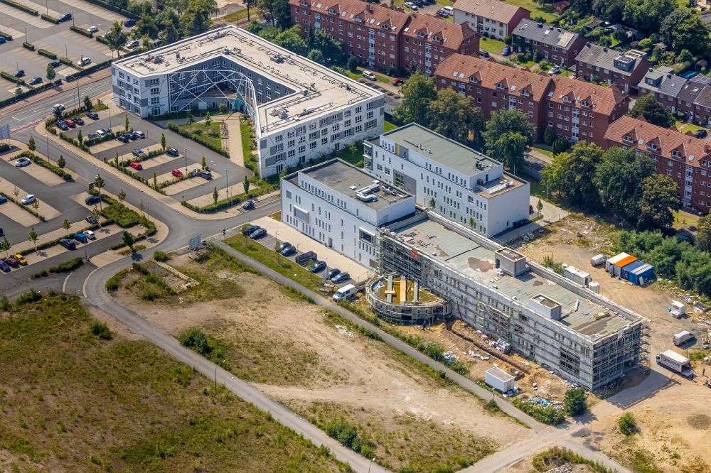 Luftbild Hamm - Studenten- Wohnheim - Gebäude SCI:Q CampusLiving in Hamm im Bundesland Nordrhein-Westfalen, Deutschland