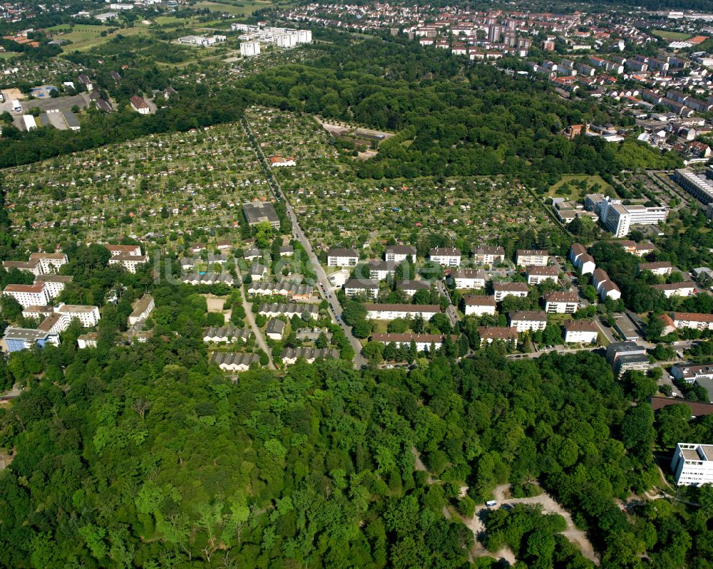 Luftbild Karlsruhe - Studenten- Wohnheim der Universität Karlsruhe in Karlsruhe im Bundesland Baden-Württemberg, Deutschland