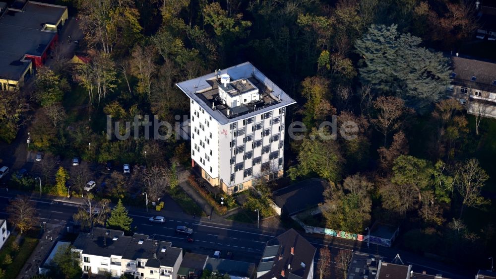 Luftbild Bonn - Studierendenwerk Bonn, Wohnheim Ulrich-Haberland-Haus in Bonn im Bundesland Nordrhein-Westfalen, Deutschland