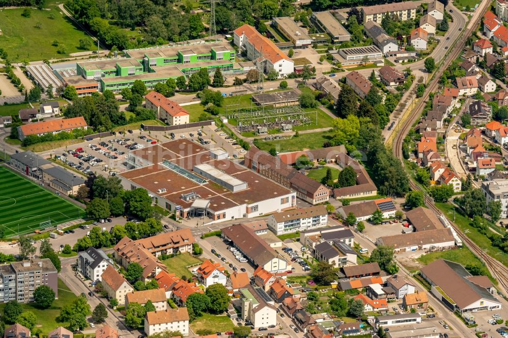 Freudenstadt von oben - Supermarkt Rewe in Freudenstadt im Bundesland Baden-Württemberg, Deutschland