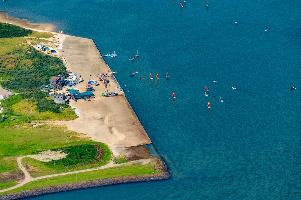 Luftbild Norderney - Surfschule Norderney auf der Insel Norderney im Bundesland Niedersachsen, Deutschland