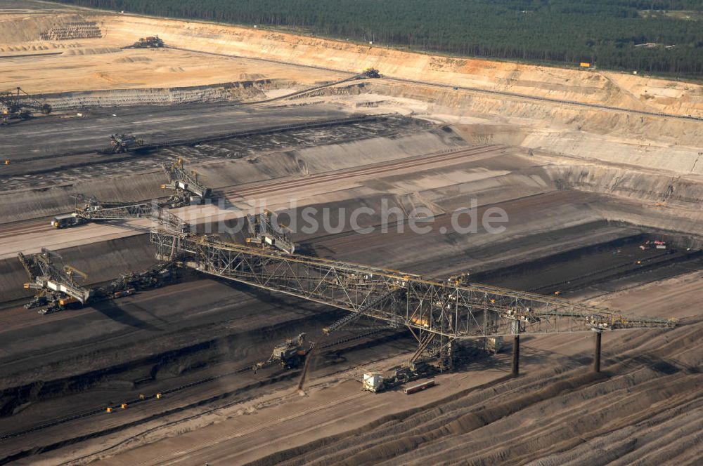 Nochten aus der Vogelperspektive: Tagebau Nochten in Sachsen