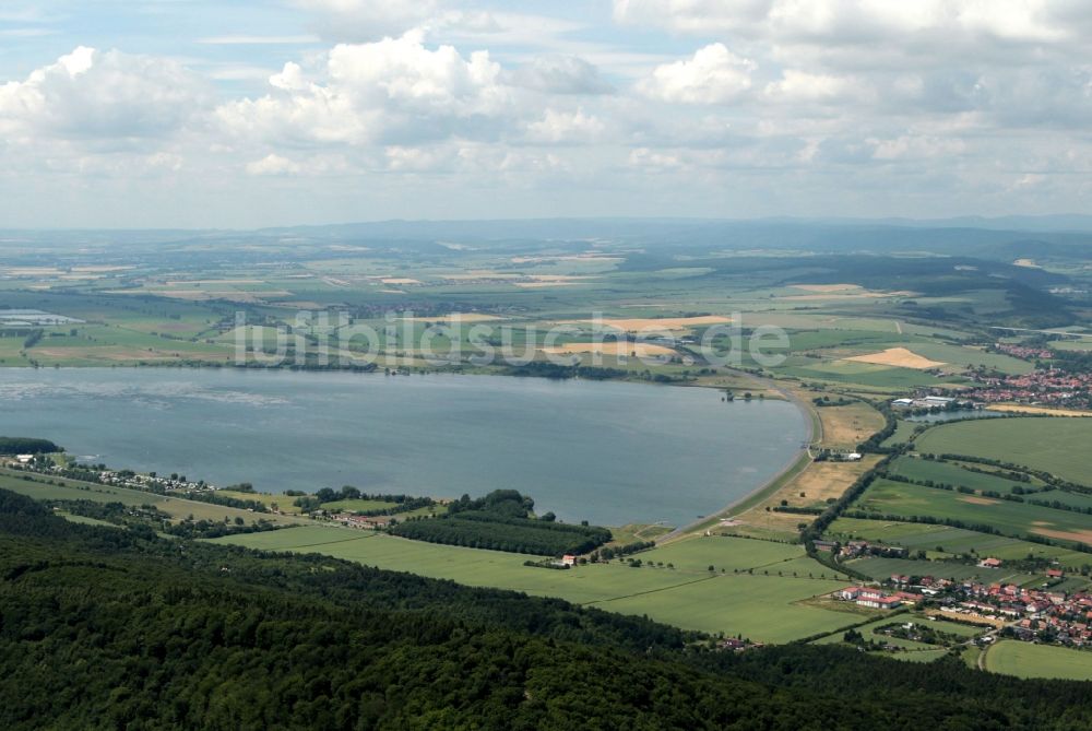 Luftaufnahme Kelbra (Kyffhäuser) - Talsperre Kelbra im Bundesland Sachsen-Anhalt
