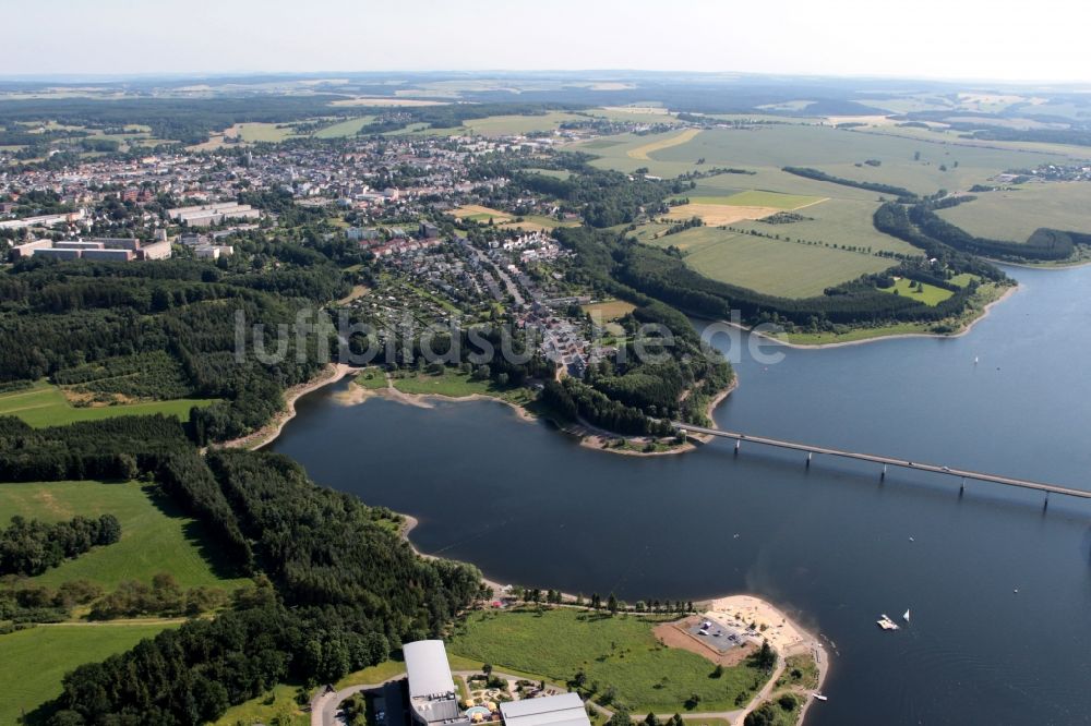 Luftbild Zeulenroda-Triebes - Talsperre Zeulenroda bei Zeulenroda-Triebes im Bundesland Thüringen
