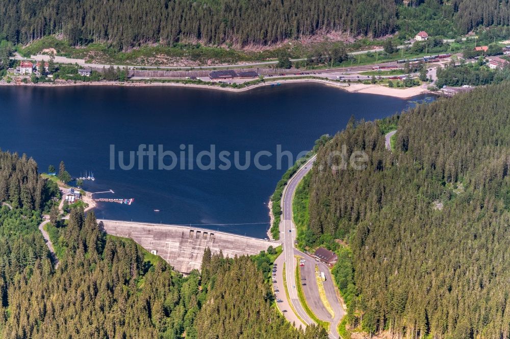 Luftbild Blasiwald - Talsperren - Staudamm und Stausee in Blasiwald im Bundesland Baden-Württemberg, Deutschland