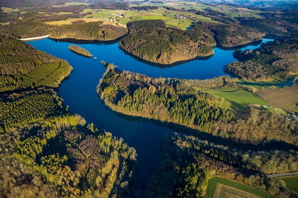 Luftbild Breckerfeld - Talsperren - Staudamm und Stausee in Breckerfeld im Bundesland Nordrhein-Westfalen, Deutschland