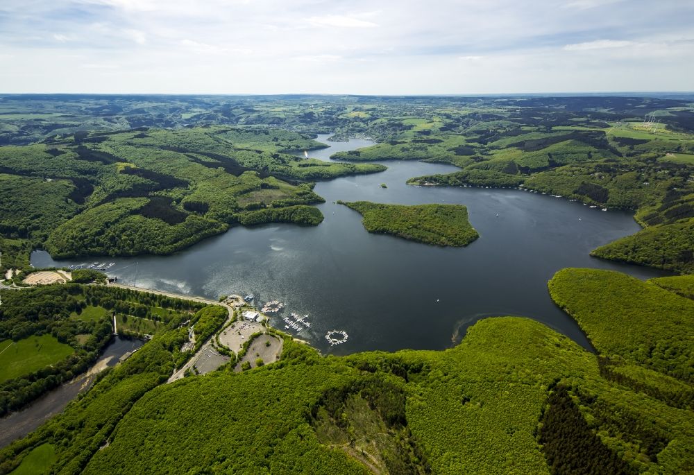 Luftaufnahme Heimbach - Talsperren - Staudamm und Stausee in Heimbach im Bundesland Nordrhein-Westfalen