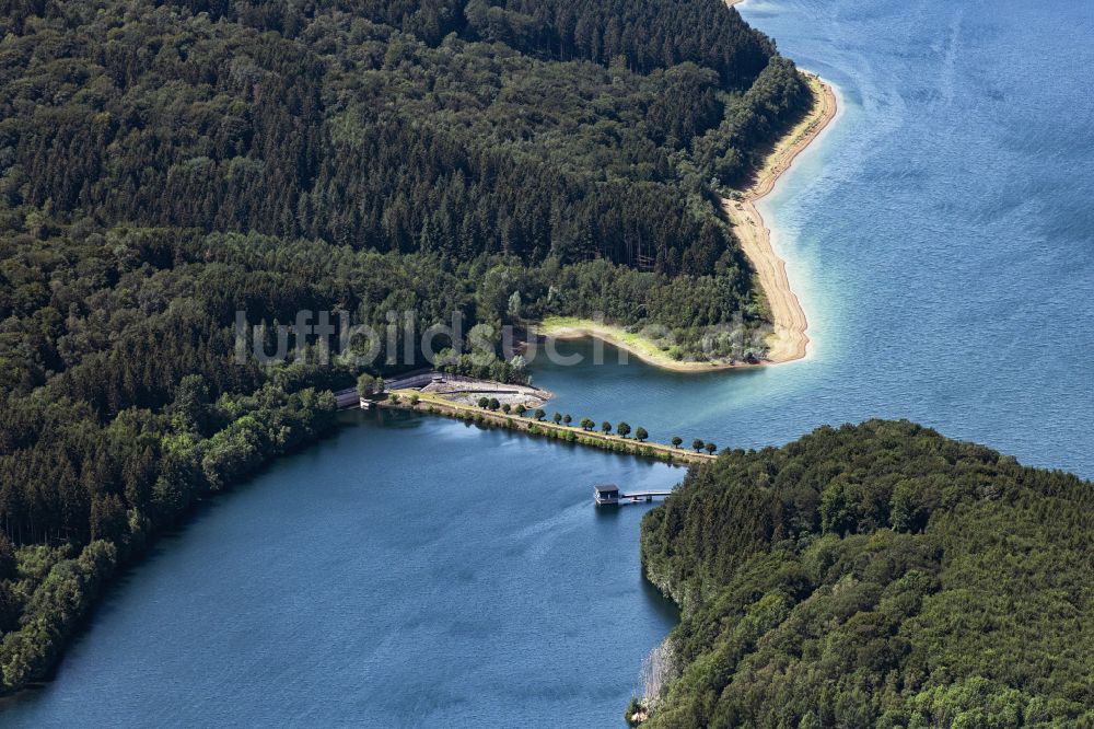 Luftaufnahme Kürten - Talsperren - Staudamm und Stausee in Kürten im Bundesland Nordrhein-Westfalen, Deutschland