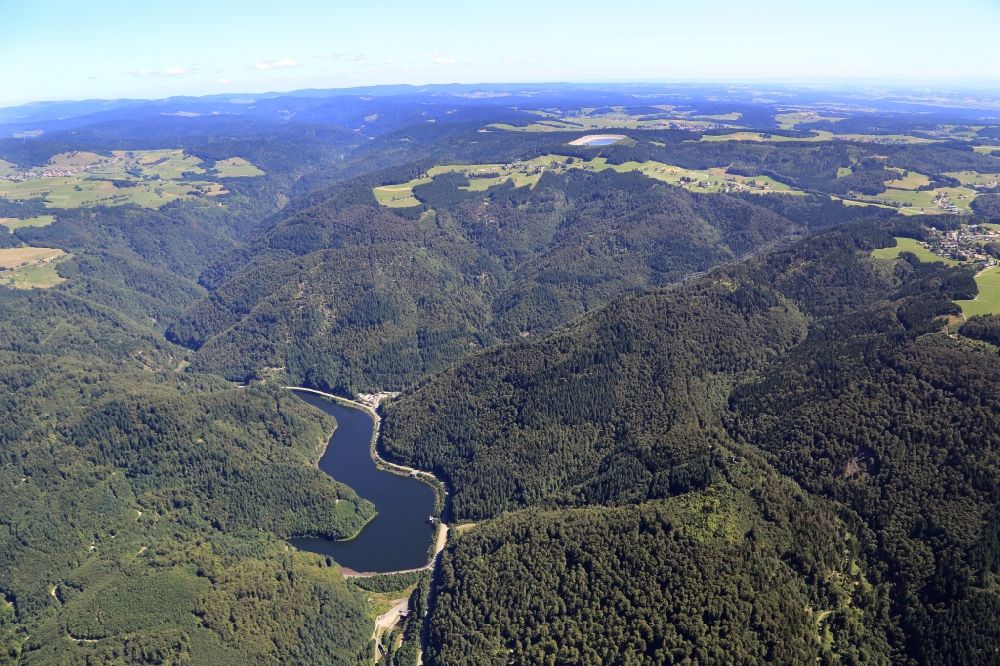Luftbild Wehr - Talsperren - Staudamm und Stausee im Wehratal bei Wehr im Bundesland Baden-Württemberg