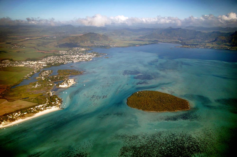 Luftbild Mauritius - Tamarinbucht in Mauritius