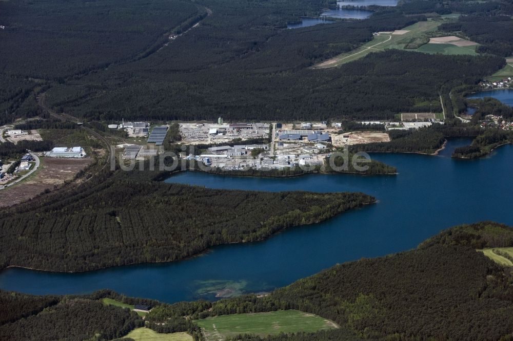 Luftbild Wackersdorf - Technische Anlagen im Industriegebiet Nord in Wackersdorf im Bundesland Bayern, Deutschland