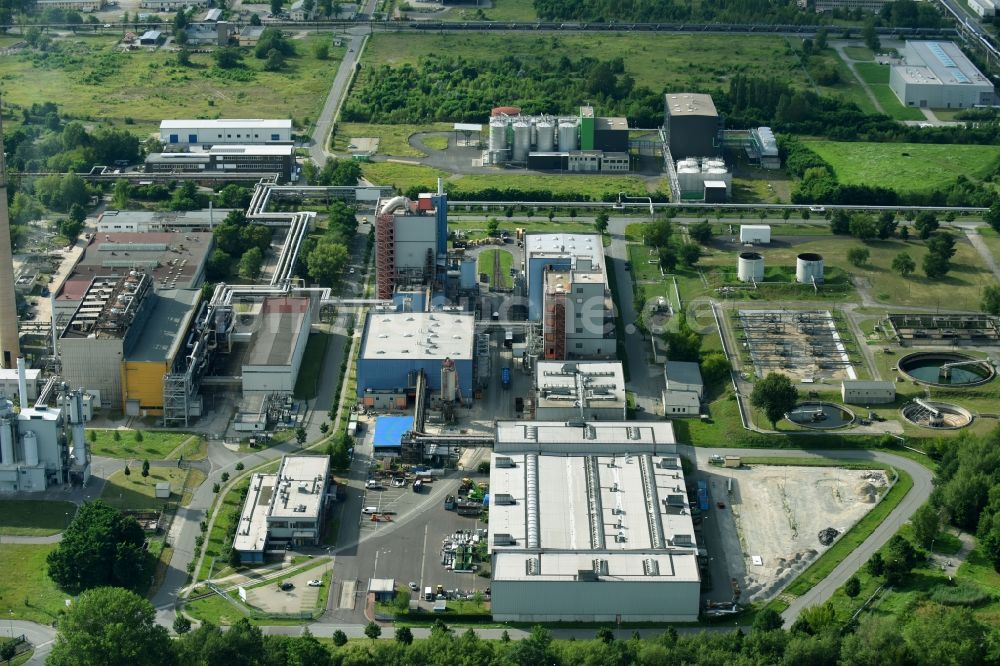 Luftbild Premnitz - Technische Anlagen im Industriegebiet Paul-Schlack-Straße im Ortsteil Döberitz in Premnitz im Bundesland Brandenburg, Deutschland