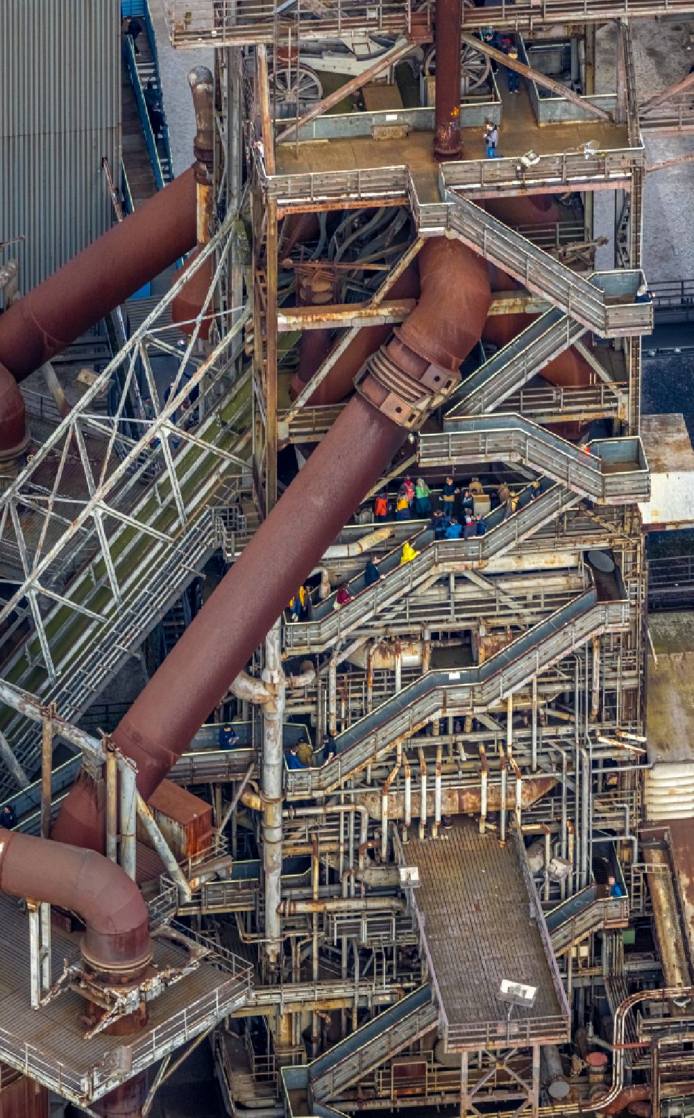 Luftbild Duisburg - Technische Anlagen und Produktionshallen des Stahlwerkes Meiderich in Duisburg im Bundesland Nordrhein-Westfalen
