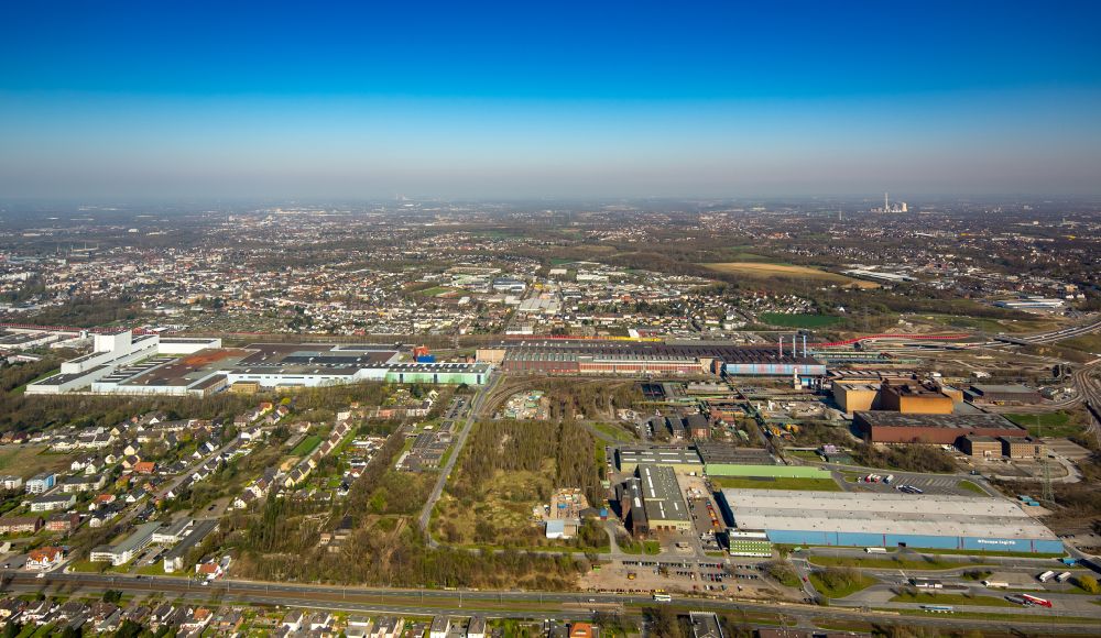 Luftbild Bochum - Technische Anlagen und Produktionshallen des Stahlwerkes Thyssenkrupp Steel Europe AG im Ortsteil Wattenscheid in Bochum im Bundesland Nordrhein-Westfalen, Deutschland