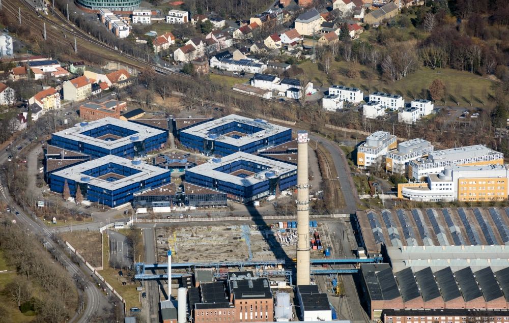 Hennigsdorf von oben - Technologiezentrum Blaues Wunder in Hennigsdorf im Bundesland Brandenburg