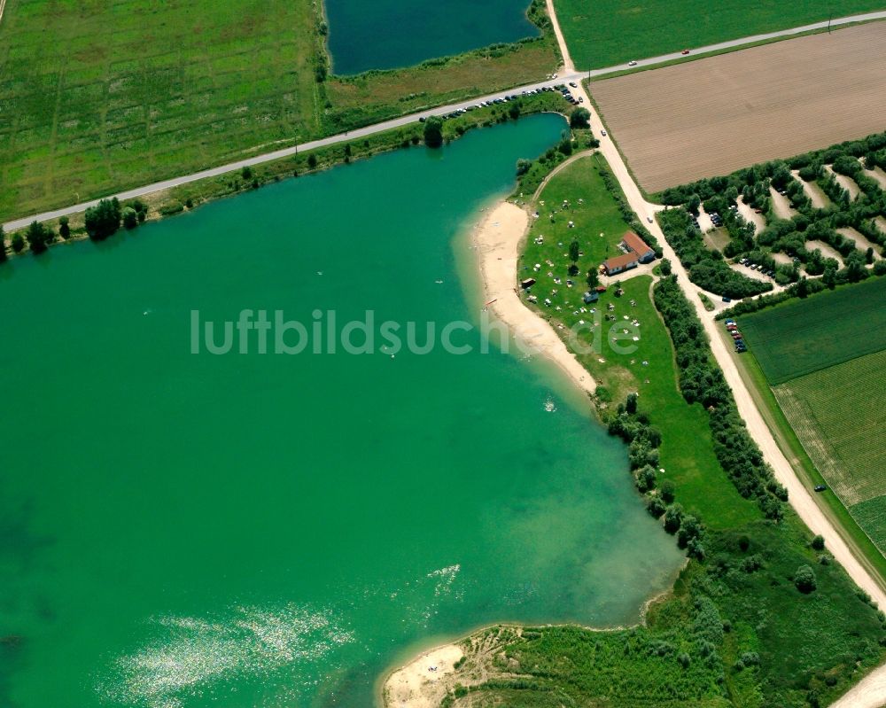 Kößnach aus der Vogelperspektive: Teich Oase Weiher 12 mit FKK- Strand in Kößnach im Bundesland Bayern, Deutschland