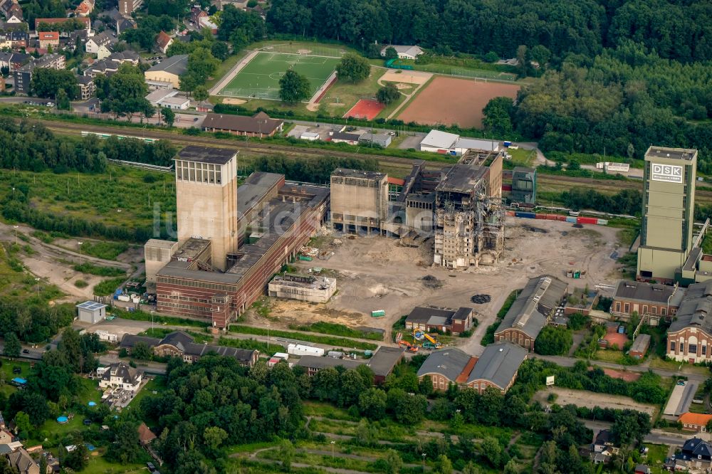 Luftbild Gelsenkirchen - Teilabriß Bergwerk Lippe Zeche Westerholt im Ortsteil Hassel in Gelsenkirchen im Bundesland Nordrhein-Westfalen, Deutschland