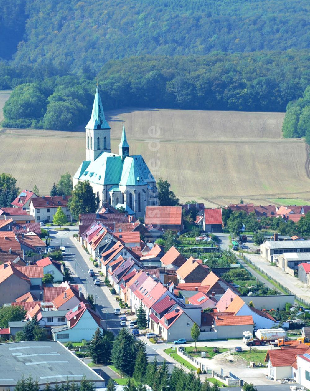 Effelder von oben - Teilansicht Effelder in Thüringen