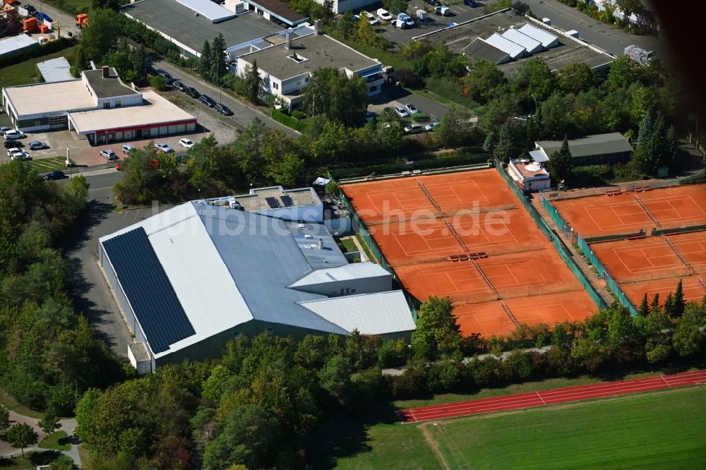 Luftbild Würzburg - Tennisplatz des TSC Tennis und Squash Club Heuchelhof e.V. im Ortsteil Heuchelhof in Würzburg im Bundesland Bayern, Deutschland