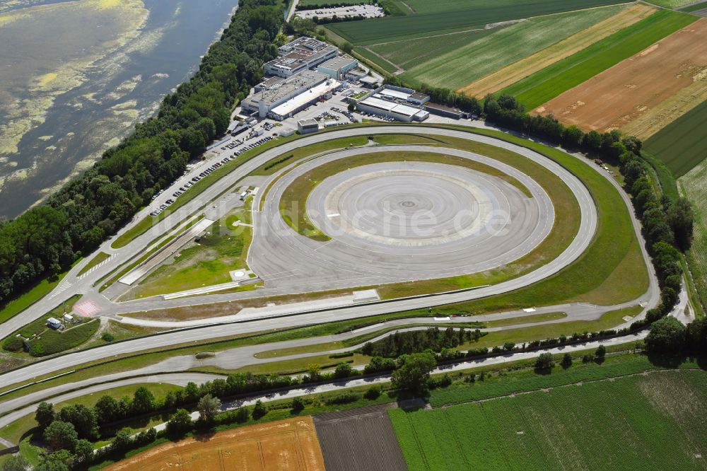Luftbild Aschheim - Teststrecke und Übungsplatz auf dem BMW Messgelände Aschheim im Ortsteil Neufinsing in Aschheim im Bundesland Bayern, Deutschland
