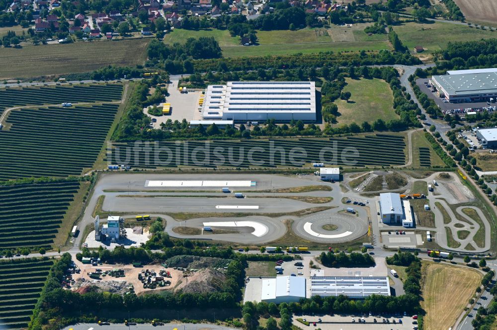 Luftaufnahme Nohra - Teststrecke und Übungsplatz zur Ausbildung im Fahrsicherheitszentrum in Nohra im Bundesland Thüringen, Deutschland